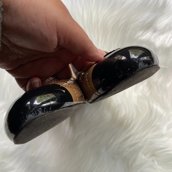 Tory Burch Sand Black Kaitlin Pump ballet Patent Calf 7.5M - Picture 7 of 9